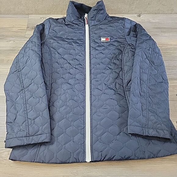 Tommy Hilfiger Women's Jacket 3 IN 1 All Weather System Zipper‎ Navy Blue Small - Picture 1 of 12